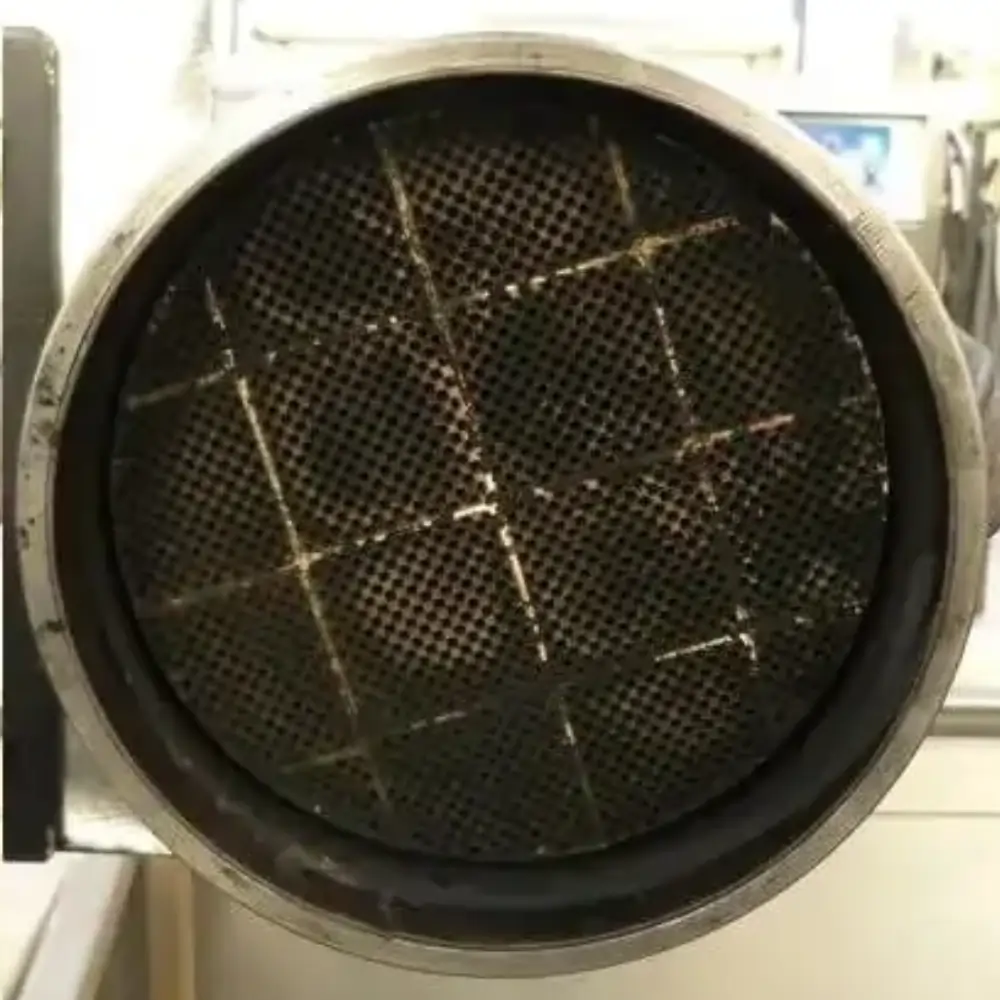 DPF vor der Reinigung – verstopft